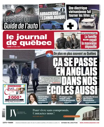 Le Journal de Québec - 22 апр. 2024