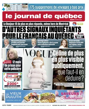Le Journal de Québec - 23 abr. 2024