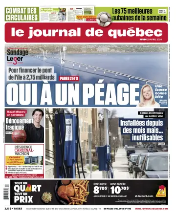 Le Journal de Québec - 25 abril 2024