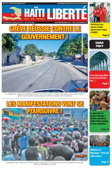 Haiti Liberte - 20 Sep 2017