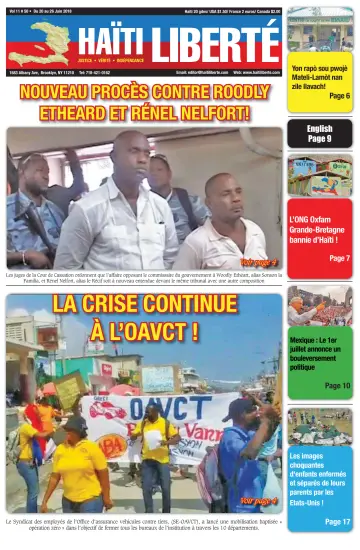 Haiti Liberte - 20 Jun 2018