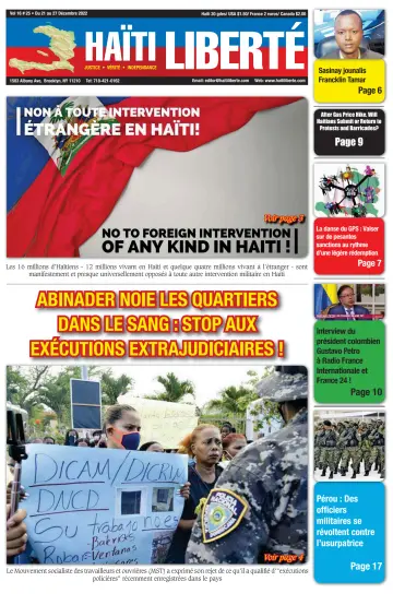 Haiti Liberte - 21 Dec 2022