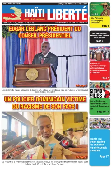 Haïti Liberté - 01 5月 2024