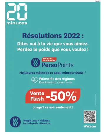 20 Minutes (Marseille) - 3 Jan 2022