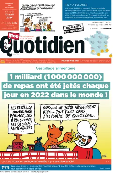 Mon Quotidien - 13 4月 2024