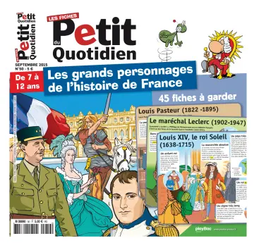 Les Fiches du Petit Quotidien - 09 sept. 2015