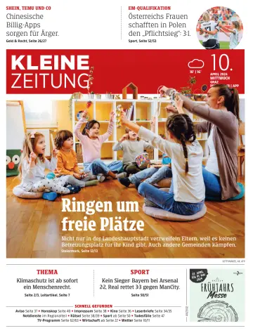Kleine Zeitung Steiermark - 10 abril 2024