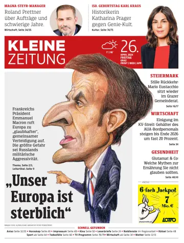 Kleine Zeitung Steiermark - 26 avr. 2024