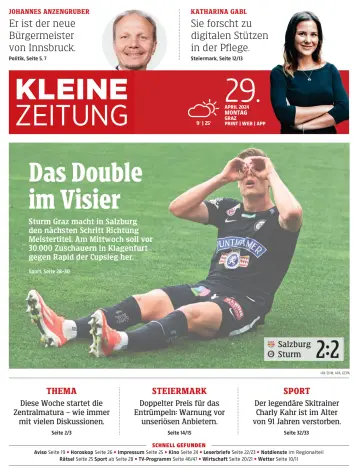 Kleine Zeitung Steiermark - 29 四月 2024
