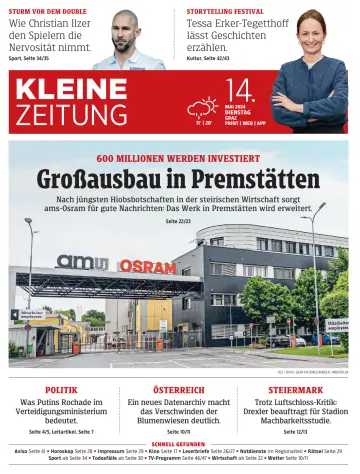 Kleine Zeitung Steiermark - 14 May 2024
