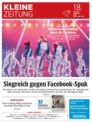Kleine Zeitung Steiermark - 18 May 2024