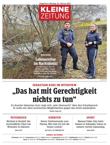 Kleine Zeitung Kaernten - 26 Feb 2024