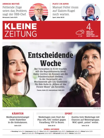 Kleine Zeitung Kaernten - 4 Mar 2024