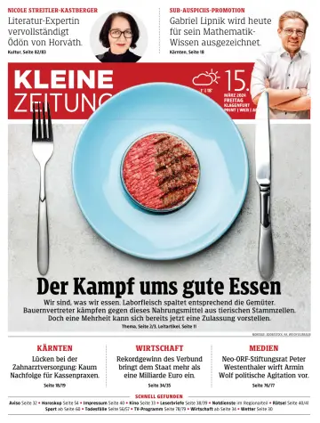 Kleine Zeitung Kaernten - 15 Mar 2024