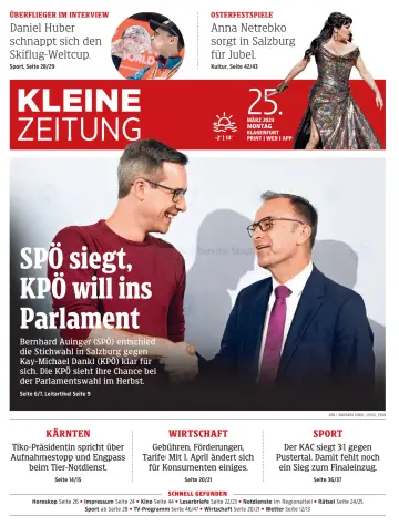 Kleine Zeitung Kaernten - 25 Mar 2024