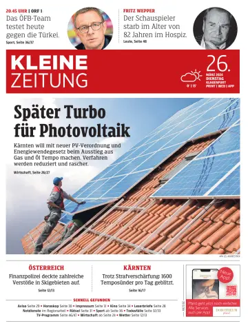 Kleine Zeitung Kaernten - 26 Mar 2024