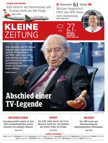 Kleine Zeitung Kaernten - 27 Mar 2024