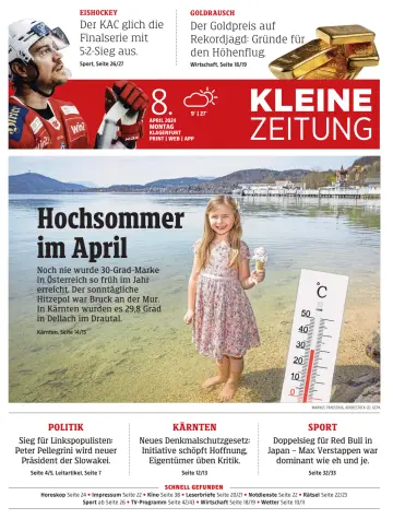 Kleine Zeitung Kaernten - 8 Apr 2024