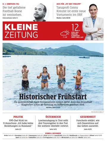 Kleine Zeitung Kaernten - 12 Apr 2024