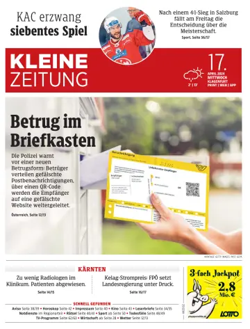 Kleine Zeitung Kärnten - 17 abr. 2024