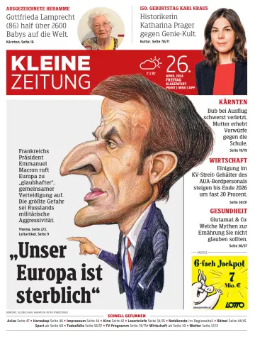 Kleine Zeitung Kärnten - 26 abr. 2024