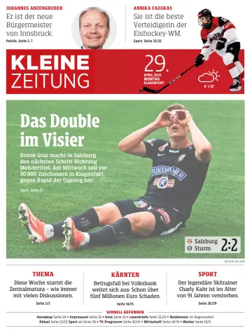 Kleine Zeitung Kärnten - 29 4月 2024