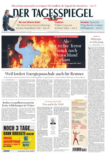 Der Tagesspiegel - 22 agosto 2022