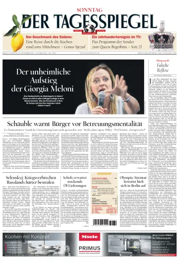 Der Tagesspiegel - 18 九月 2022