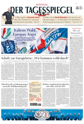 Der Tagesspiegel - 25 九月 2022