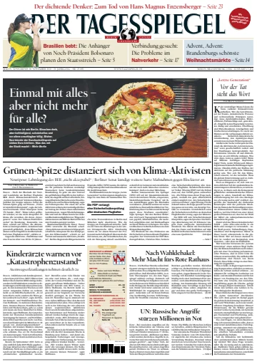 Der Tagesspiegel - 26 十一月 2022