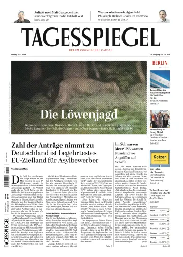 Der Tagesspiegel - 21 июл. 2023