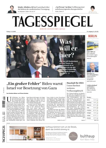 Der Tagesspiegel - 17 十一月 2023