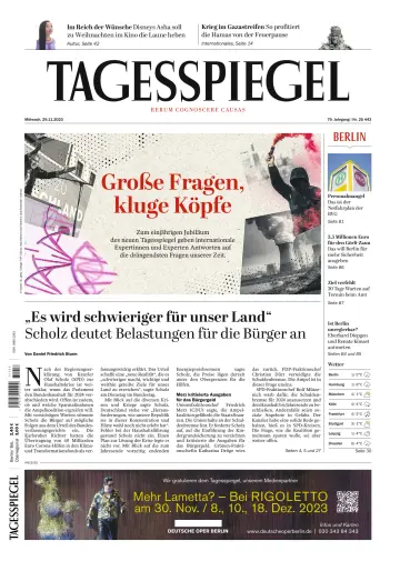 Der Tagesspiegel - 29 十一月 2023