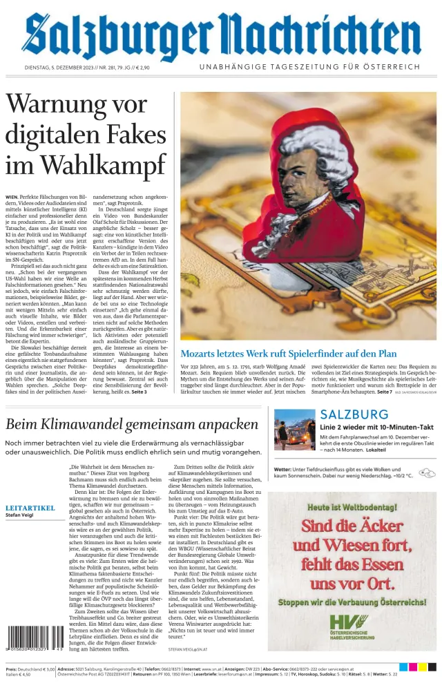 Salzburger Nachrichten Subscriptions - PressReader