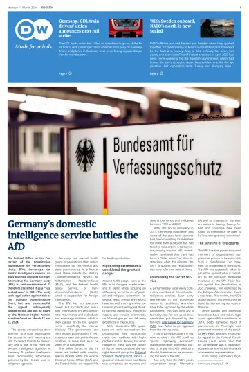 Deutsche Welle (English edition) - 11 Mar 2024