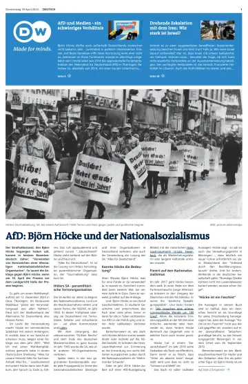 Deutsche Welle (Deutsche ausgabe) - 18 avr. 2024