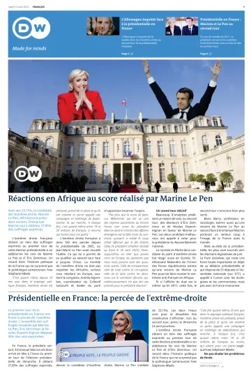 Deutsche Welle (French Edition) - 12 Apr 2022