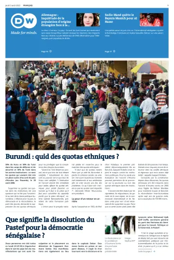 Deutsche Welle (French Edition) - 3 Aug 2023