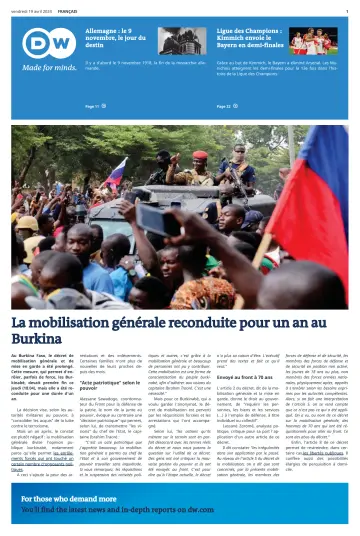 Deutsche Welle (French Edition) - 19 Apr. 2024
