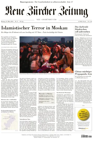 Neue Zürcher Zeitung - 25 mars 2024