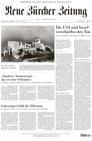 Neue Zürcher Zeitung - 4 Apr 2024