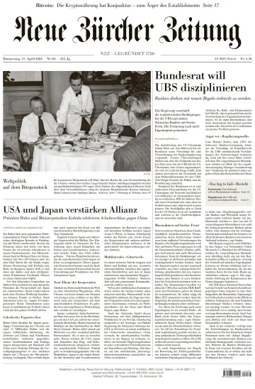 Neue Zürcher Zeitung - 11 四月 2024