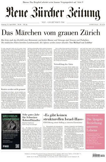 Neue Zürcher Zeitung - 13 abr. 2024