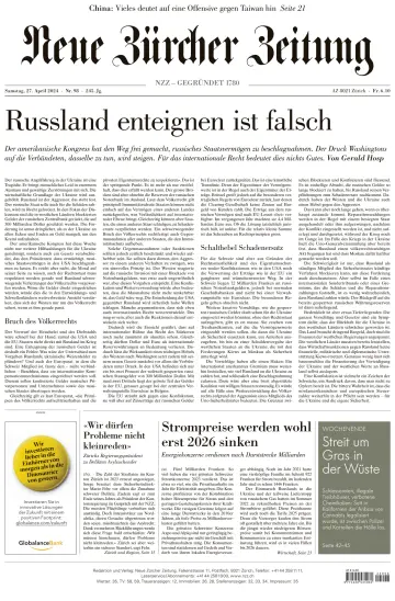 Neue Zürcher Zeitung - 27 四月 2024