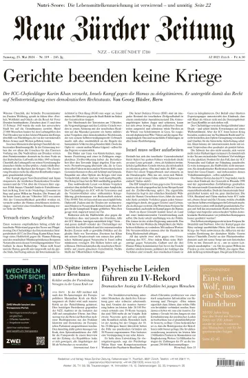 Neue Zürcher Zeitung - 25 May 2024