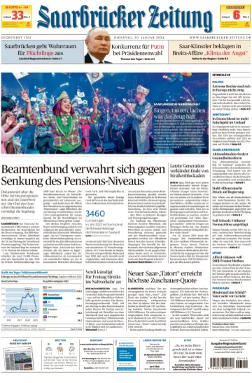 Saarbruecker Zeitung - 30 Jan 2024