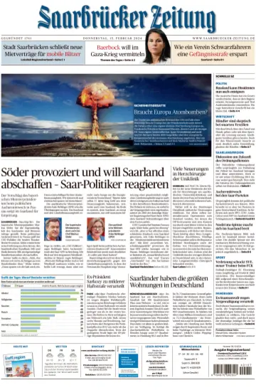 Saarbruecker Zeitung - 15 Feb 2024