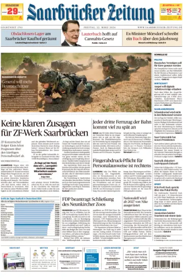 Saarbruecker Zeitung - 22 Mar 2024