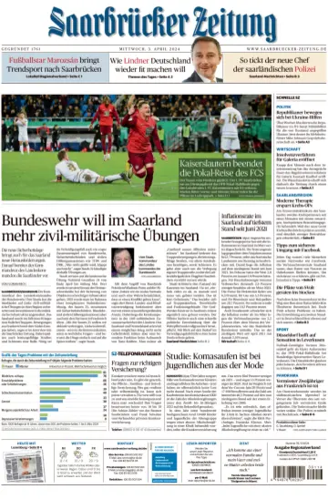 Saarbrücker Zeitung - 3 Aib 2024