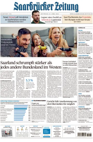 Saarbrücker Zeitung - 10 Nis 2024
